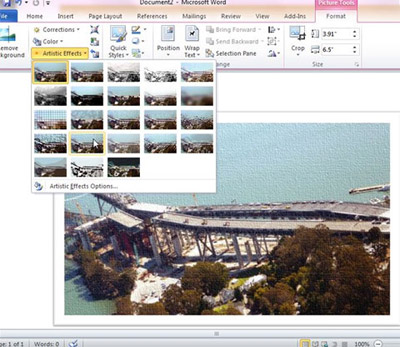 Công cụ biên tập ảnh cải tiến trong Office 2010.